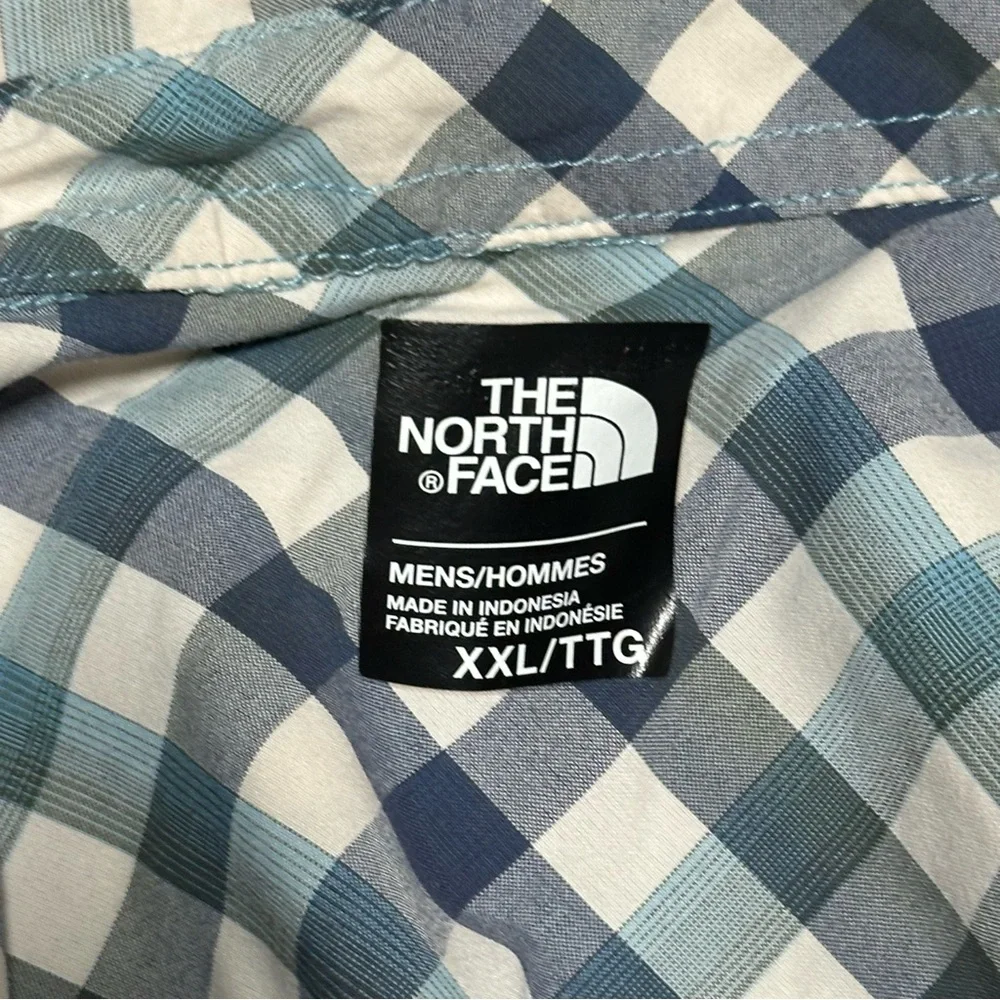The North Face Short Sleeve Active Button Down Plaid Shirt - Mens XXL